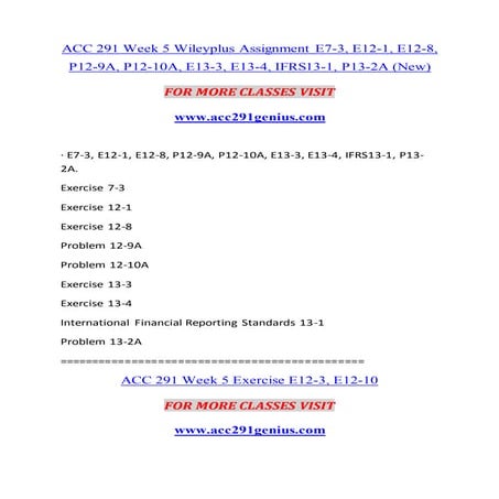 ACC 291 GENIUS new Become Exceptional--acc291genius.com