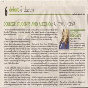 College Students and Alcohol- A Love Story? | PDF