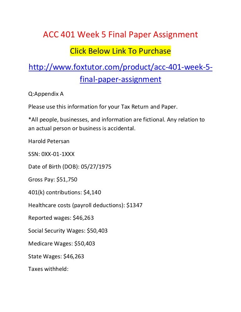 Acc 401 week 5 essay example 02 picture
