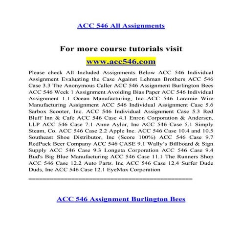 ACC 546 Redefined Education--acc546.com