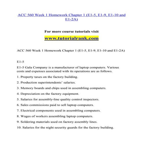 ACC 560  Effective Communication - tutorialrank.com
