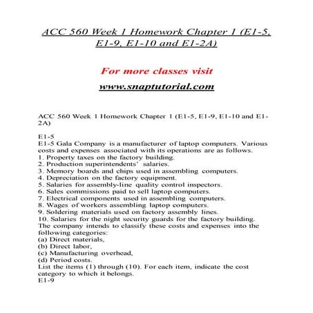 ACC 560   Education Organization -- snaptutorial.com