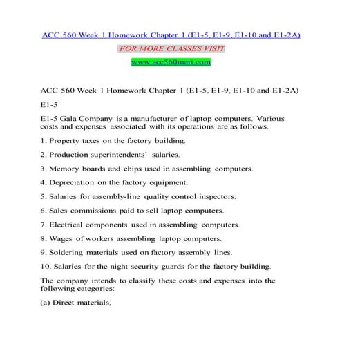 ACC 560 MART  Redefined Education--acc560mart.com