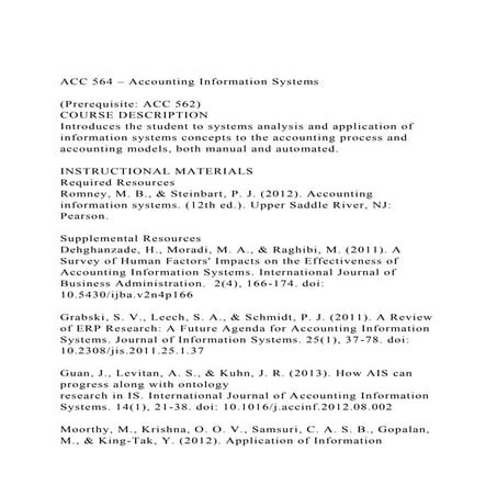 MS in MIS Course Curriculum | DOC