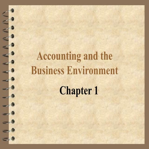 Accounting - Chapter 1