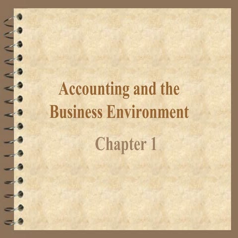 CHAPTER 1  Accounting and the Business Environment