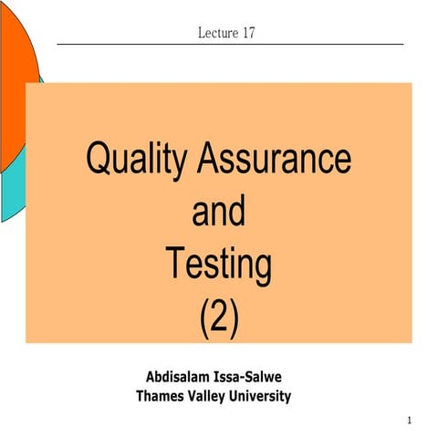 Acca17(quality assurance&testing)