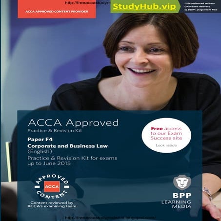 ACCA Approved Practice Revision Kit | PDF