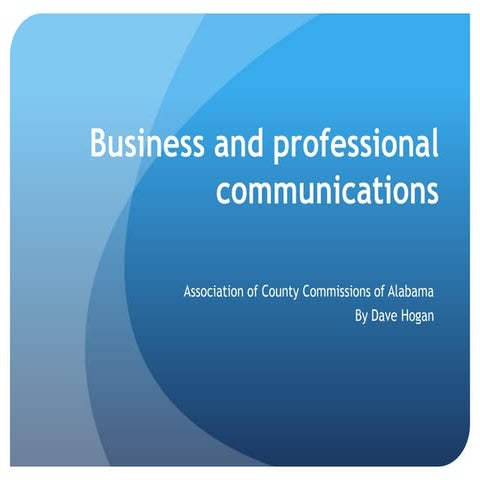 Business and Professional Communications