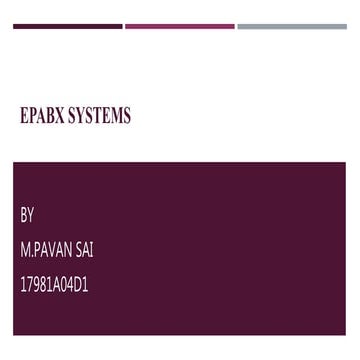 EPABX SYSTEM