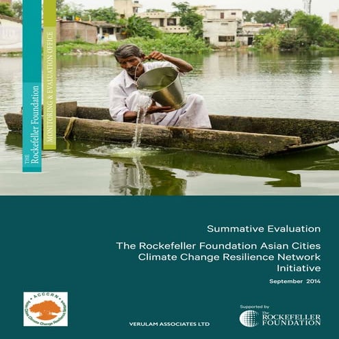 Asian Cities Climate Change Resilience Network Initiative Final Evaluation