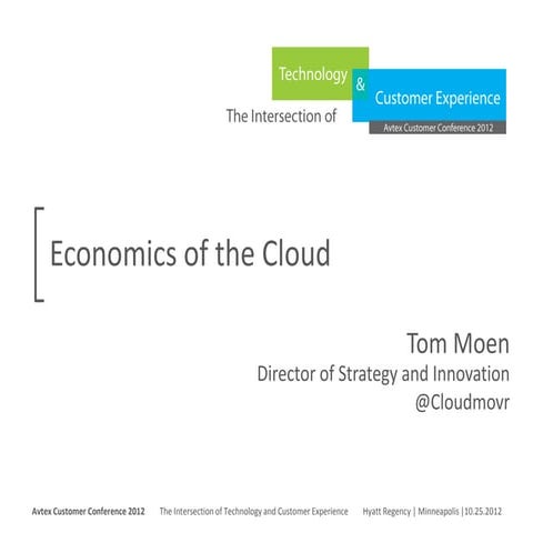 Economics of the cloud
