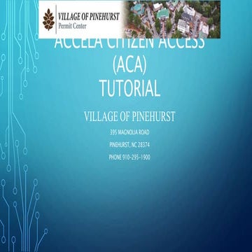Accela Citizen Access (ACA) instructions