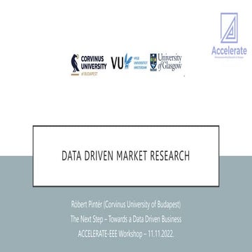 Data driven market research for startups