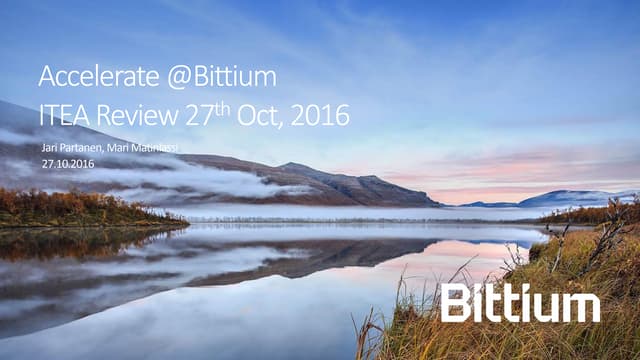 Accelerate-Bittium usecase_final_ITEA_review