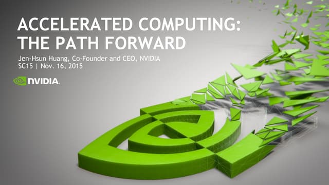 Accelerated Computing: The Path Forward