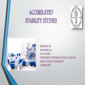 Accelerated stability studies