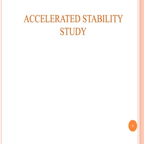Accelerated stability testing