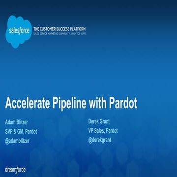 Accelerate Pipeline with Pardot