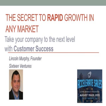 The Secret to Rapid Growth in Any Market: Take your company to the next level...