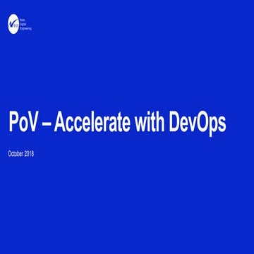 Point of View to Accelerate with dev ops