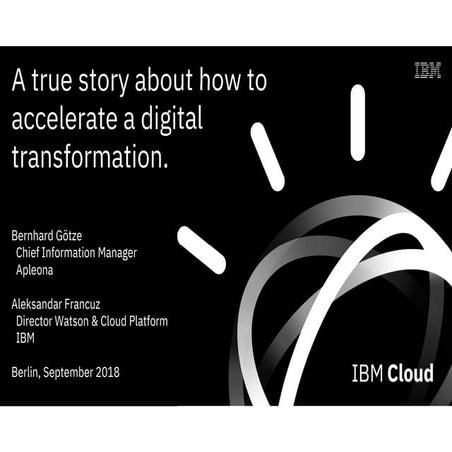 Accelerate your digital transformation September 2018