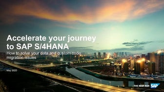 Accelerate your journey to SAP S/4HANA with SAP’s Business Technology Platform