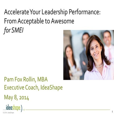 Accelerate Your Leadership Performance - for Sales & Marketing Leaders