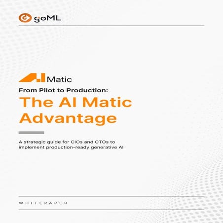 Accelerating AI delivery with GoML AI Matic