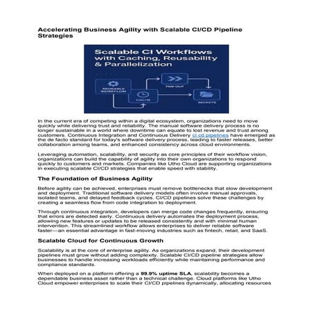 Accelerating Business Agility with Scalable CI/CD Pipeline Strategies | PDF