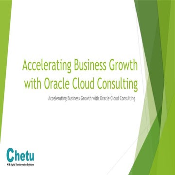 Oracle Cloud Consulting Services for Scalable Digital Transformation | PPTX