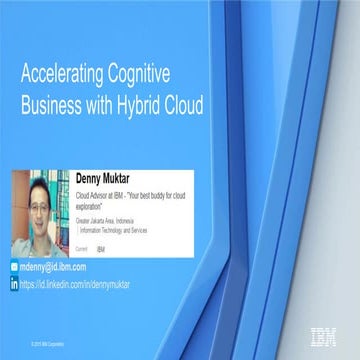 Accelerating Cognitive Business with Hybrid Cloud