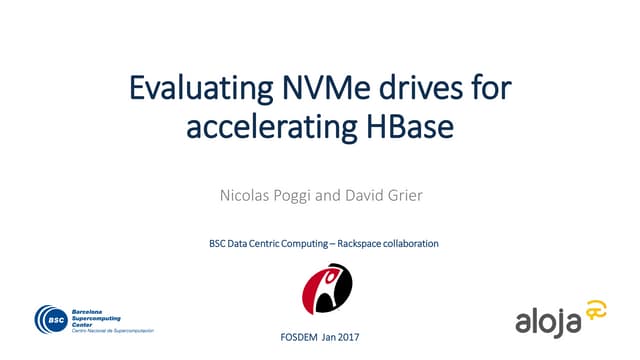 Accelerating HBase with NVMe and Bucket Cache