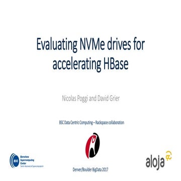 Accelerating hbase with nvme and bucket cache