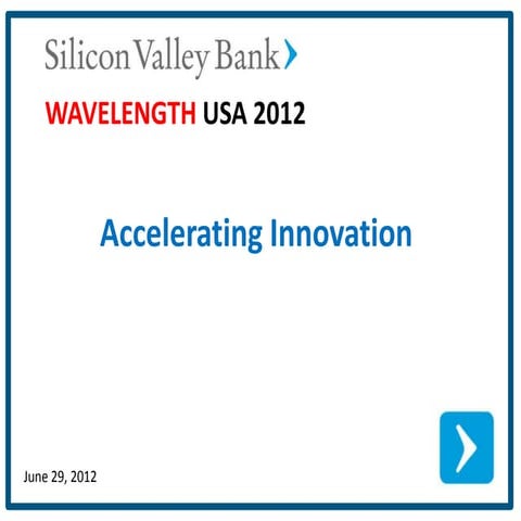 Accelerating Innovation in the US June 2012