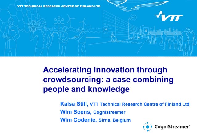 Accelerating innovation through crowdsourcing