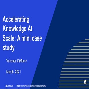 Accelerating Knowledge at Scale