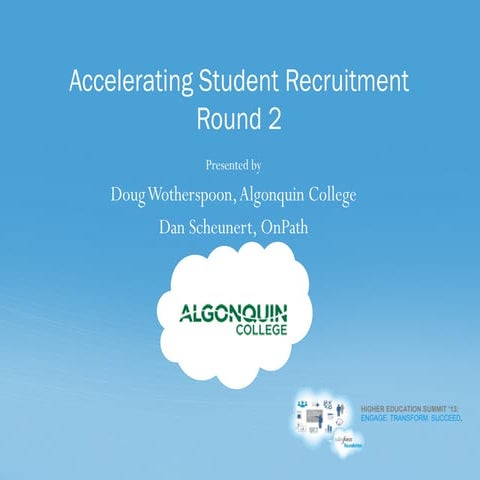 Accelerate Student Recruitment: Algonquin College