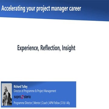 Accelerating your project manager career webinar