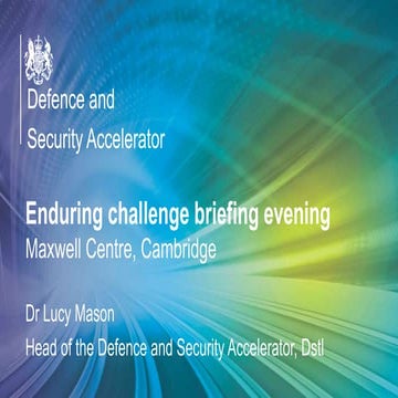 Accelerator Enduring Challenge briefing: Cambridge Enterprise 