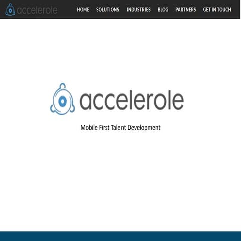 Join Accelerole - Mobile First Talent Development