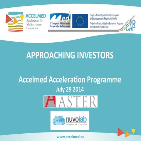 Nuvolab seminar for Accelmed 2014: "Approaching investors"