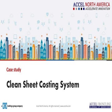 Clean Sheet Costing - Case Study