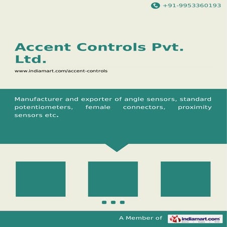 Accent Controls Pvt. Ltd., Thane, Accent Inductive Proximity Sensors