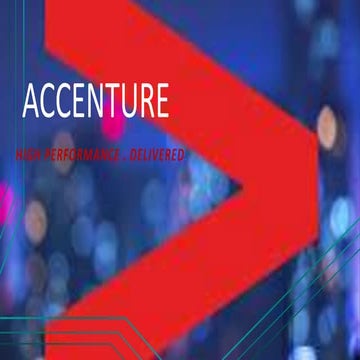 Accenture- IIM Internship
