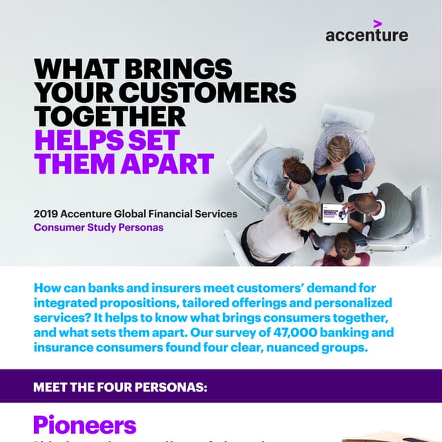 2019 Accenture Global Financial Services Consumer Study: Persona Infographic