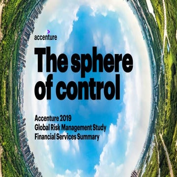 Accenture 2019 Global Risk Management Study Financial Services Summary ...