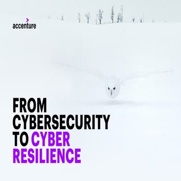 From Cybersecurity to Cyber Resilience