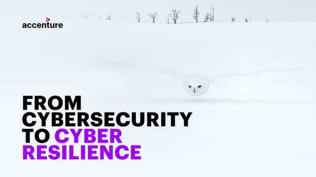 From Cybersecurity to Cyber Resilience