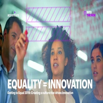 Getting to Equal 2019: Creating a culture that drives innovation